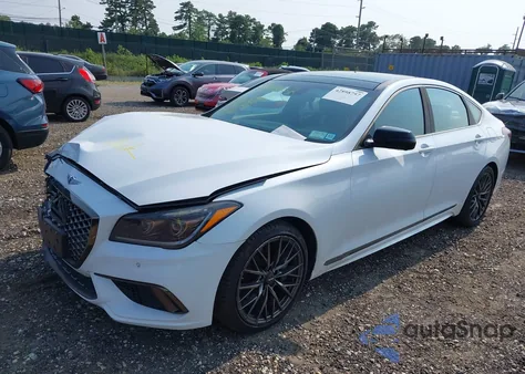 2018 Genesis G80 3.3T Sport from USA, damaged, VIN KMHGN4JB8JU244492